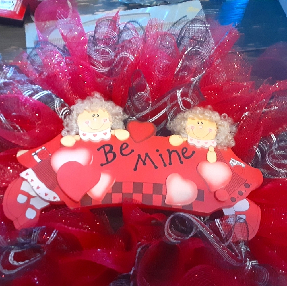 Be mine valentine wreath